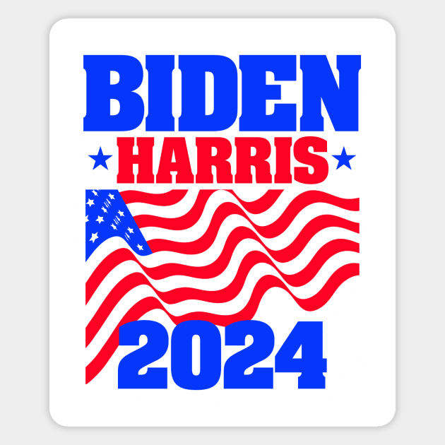 Biden-Harris 2024 for Light Backgrounds Magnet by MotiviTees